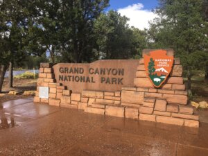 Grand Canyon welcome sign