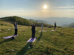 mountaintop yoga