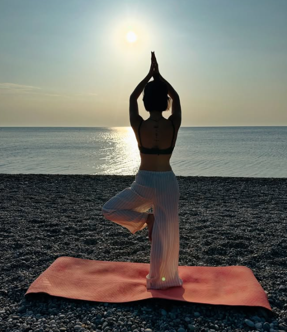 yoga on the beach